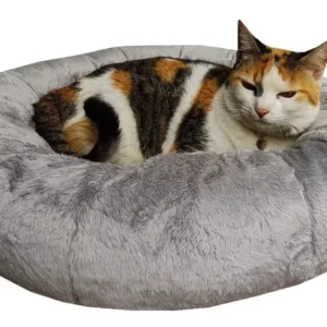 Caminha sw pelúcia Pet redonda para cachorros e gatos