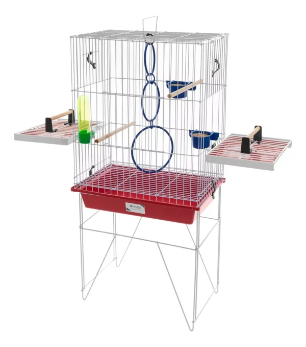 Gaiola com pé p calopsita Mansa Luxo Vivopet Rosa Pink