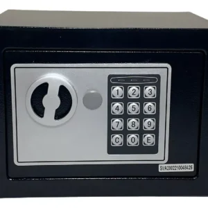 Cofre Eletrônico Digital Senha Ou Chave 23x17x17 Accaft Cor Preto