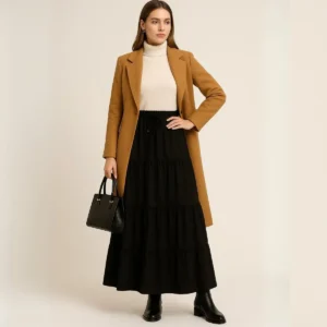 Saia Longa Feminina 3 Marias Camadas Verão Versátil Fashion