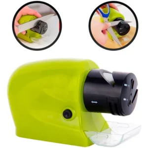 Amolador Afiador Elétrico Faca Tesoura Cozinha Cor Verde