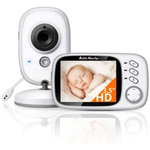 Babá Eletrônica Câmera Visão Noturna Sem fio Zoom Cor Branco