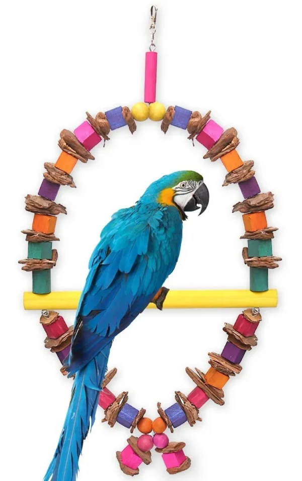 Balanço Brinquedo Grande Papagaio Calopsita Cacatua Arara
