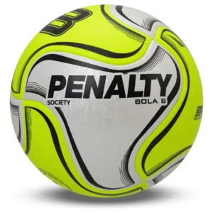 Bola Society 8 X Amarelo, Branco E Preto Penalty