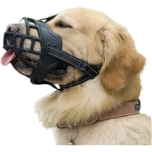 Focinheira Plástica Ajustável Cão Cães Cachorro Pet Grade