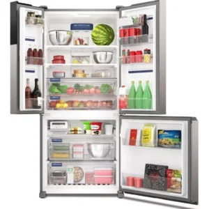 Geladeira Electrolux Frost Free Inverter 590L AutoSense 3 Portas Multidoor Cor Inox Look IM8S