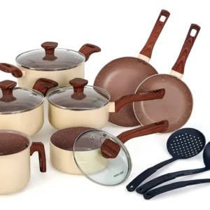 Jogo De Panelas Cerâmico Antiaderente Indução 10 Peças